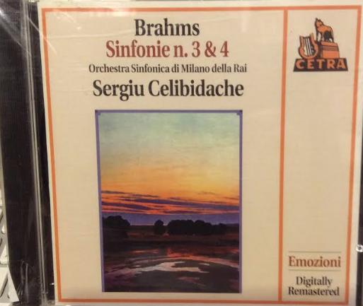 [二手精選 549] 布拉姆斯 第3 ,4 號 交響曲 Brahms Sergiu Ce Sinfonie nr 3 4