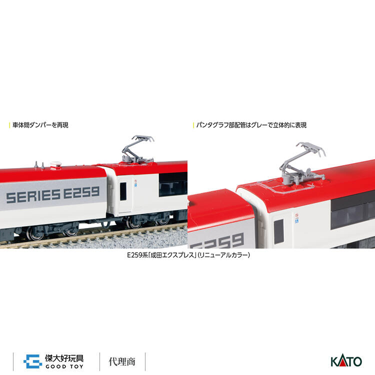 KATO 10-1934 特急電車JR E259系(成田Express 新塗裝) 增結(3輛