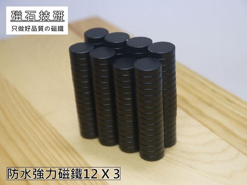 《磁石技研》釹鐵硼 防水強力磁鐵 12mm X 3mm