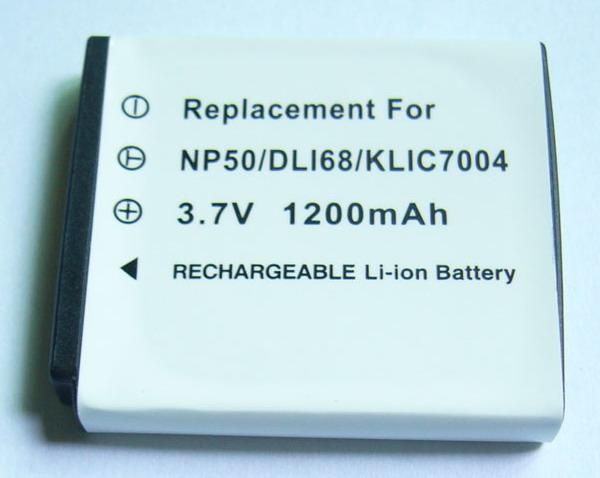 電池,FujiFilm FinePix F50fd 富士數位相機專用鋰電池 NP-50 NP50;通用 DLI168,KLIC7004，9 成新