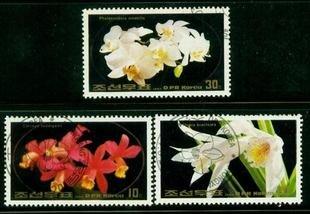★熊熊購物★Z352 外國蓋銷郵票朝鮮1984年花卉（3枚）