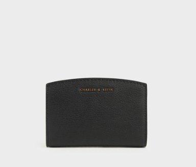 【保固最久👛品質最佳】小CK 折疊式票卡夾🎁小收納包 錢包🌼(黑色)CK6-50680808-1BLACK 皮夾