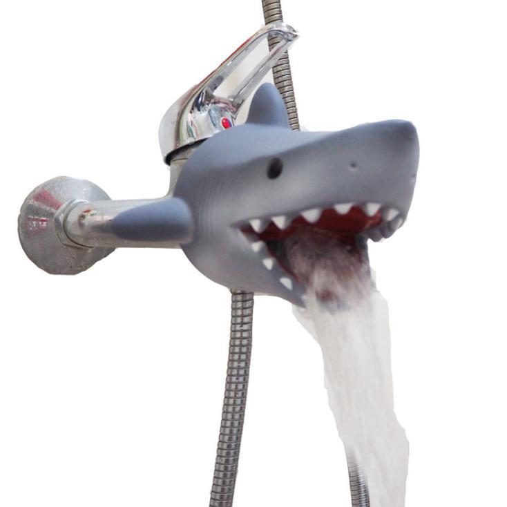 水龍頭延伸器 鯊魚造型水龍頭延伸器 兒童洗手器 洗手台延伸《J0193