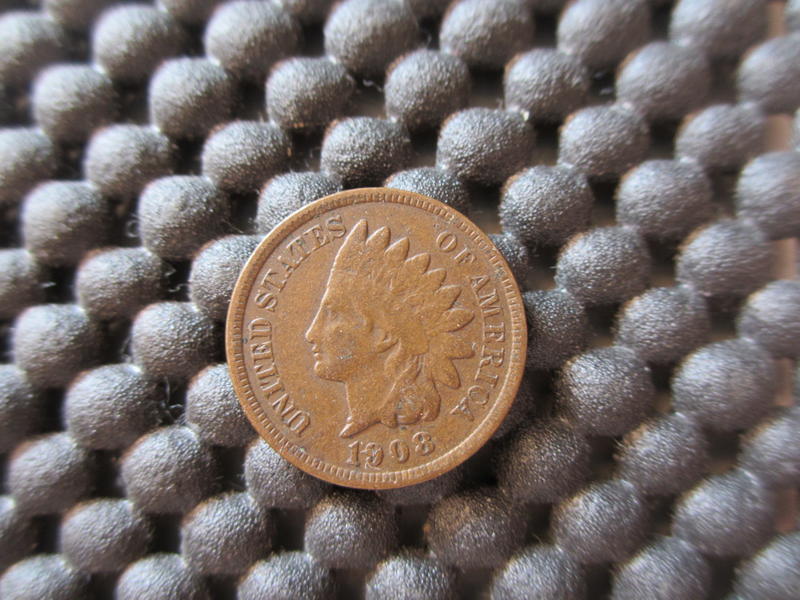 1908 P 美國Indian Head Cent 印第安一分銅-F-K19004