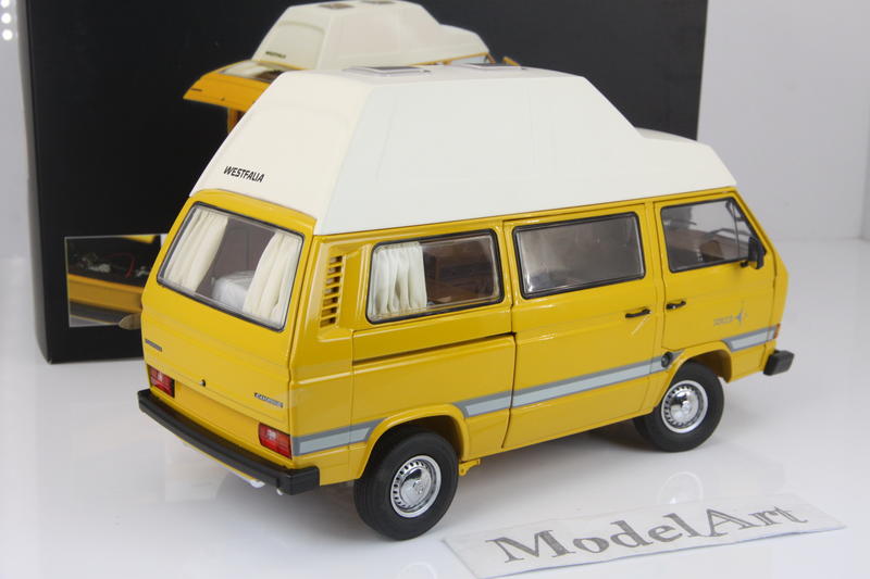 1:18 Schuco 福斯Volkswagen VW T3 Joker camper高頂露營車合金全開