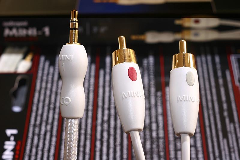 Audioquest Mini-1 立體耳機頭 轉 2 RCA頭 3.5mm 轉 RCA 1公尺