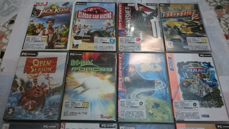 PC 電腦遊戲 一些早期 絕版 DVD盒裝 英文 外國遊戲