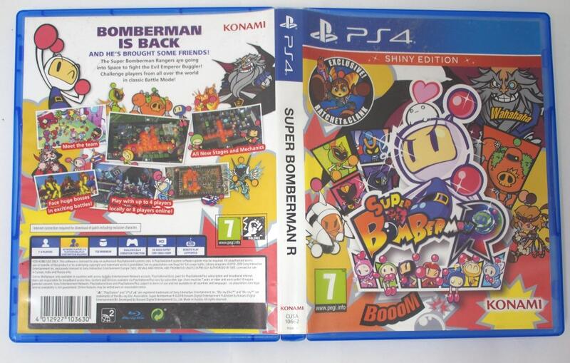 [崴勝3C] 二手 PS4游戲 超級炸彈人R Super Bomberman R 美版 (內建中文)