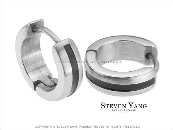 西德鋼飾 素面單線 易扣式白鋼耳環 HIP HOP必備款* 單邊單個價格 D016