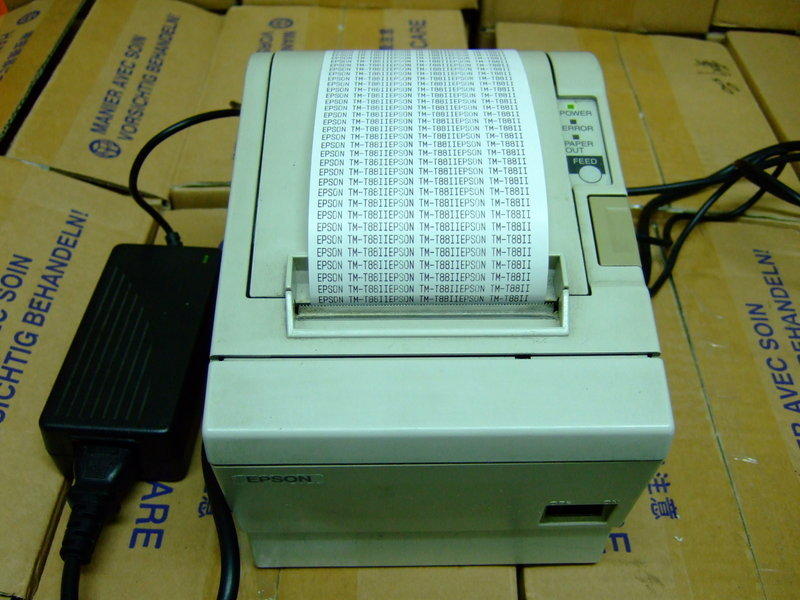 EPSON TM-T88II熱感式單據機(有裁刀)/出單機/出據機/菜單機/廚房機印表機/單據印表機/收據印表機