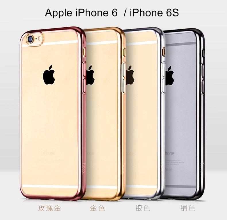 ＊PHONE寶＊HOCO Apple iPhone 6 / iPhone 6S 布萊系列 超薄電鍍TPU保護軟套 