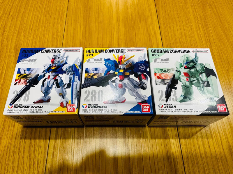 盒玩] FW GUNDAM CONVERGE #23 風靈S鋼彈傑鋼一起賣未開封含運費| 露天