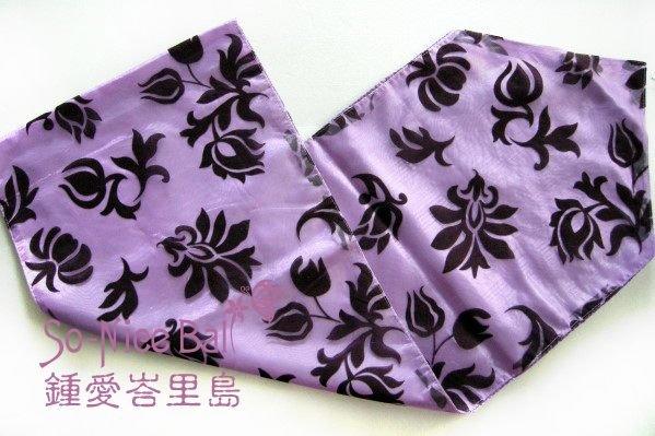 【鍾愛峇里島】巴里島家飾---浪漫優雅風格--薄紗與絨布的對話--桌旗巾/床旗巾/桌飾(紫)