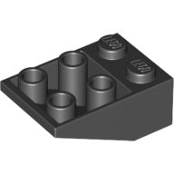 【小荳樂高】LEGO 黑色 3x2 反斜角/斜坡磚塊33度 Slope Inverted 3747b 374726