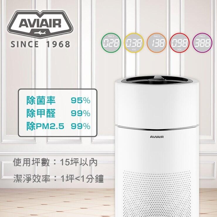 AVIAIR AVI-500智能ECO空氣循環清淨機-除菌率>95%除甲醛>99%除PM2.5 >99.9% 一年保固