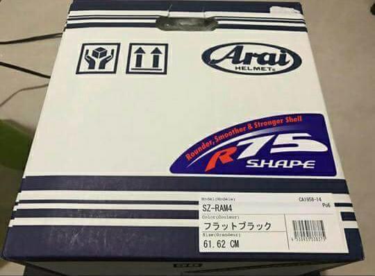 【已售出】Arai RAM4 3/4 消光黑 XL 含墨片