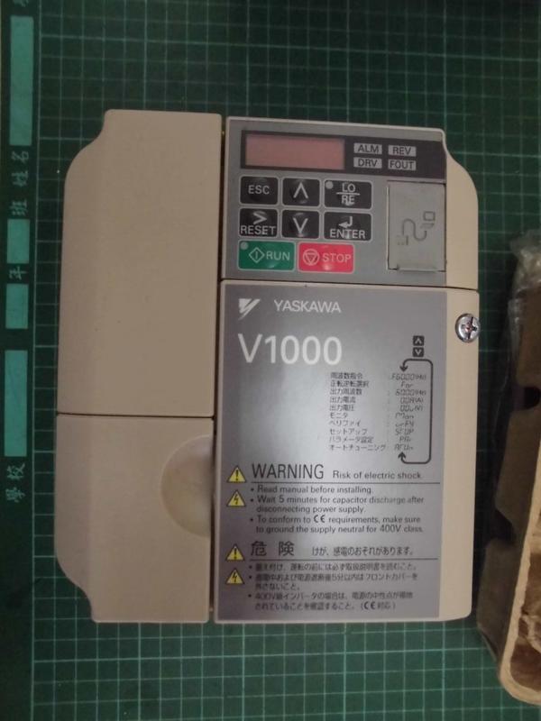 (阿賢電料) YASKAWA V1000 MODEL : CIMR-VA2A0008BAA 盒裝 (NEW)
