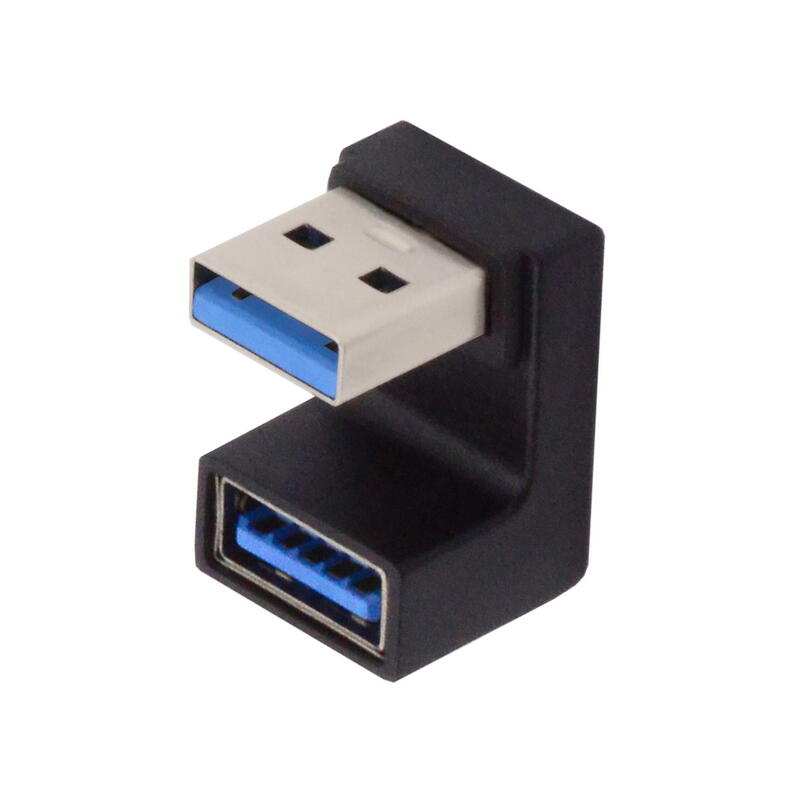 10Gbps U型正面USB公轉母 USB3.0 A公轉A母 USB彎頭轉接頭 USB公轉USB母 U3-018-OS