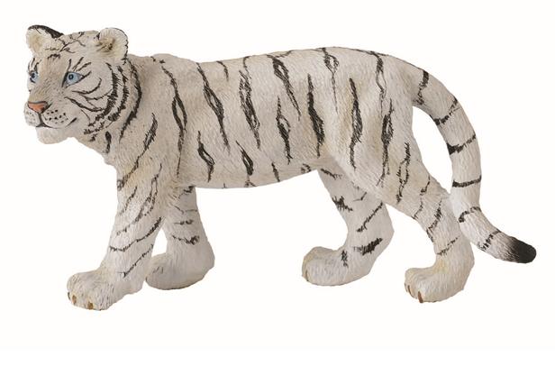 素食天堂~COLLECTA動物模型小白虎，走路