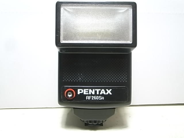 PENTAX AF260SA日本原廠閃光燈約八成新,使用4枚3號AA電池,功能正常,適合PENTAX單眼機械式底片相機使