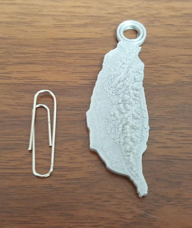 D列印愛台灣鑰匙圈 可客製化顏色尺寸大小