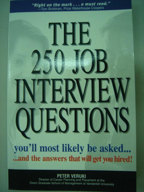 【阿維的書店81】《The 250 Job Interview Questions》ISBN:1580621171|