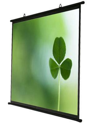 【Kamas卡瑪斯】投影機布幕100吋4:3簡易型壁掛式投影布幕席白投影銀幕可攜式螢幕
