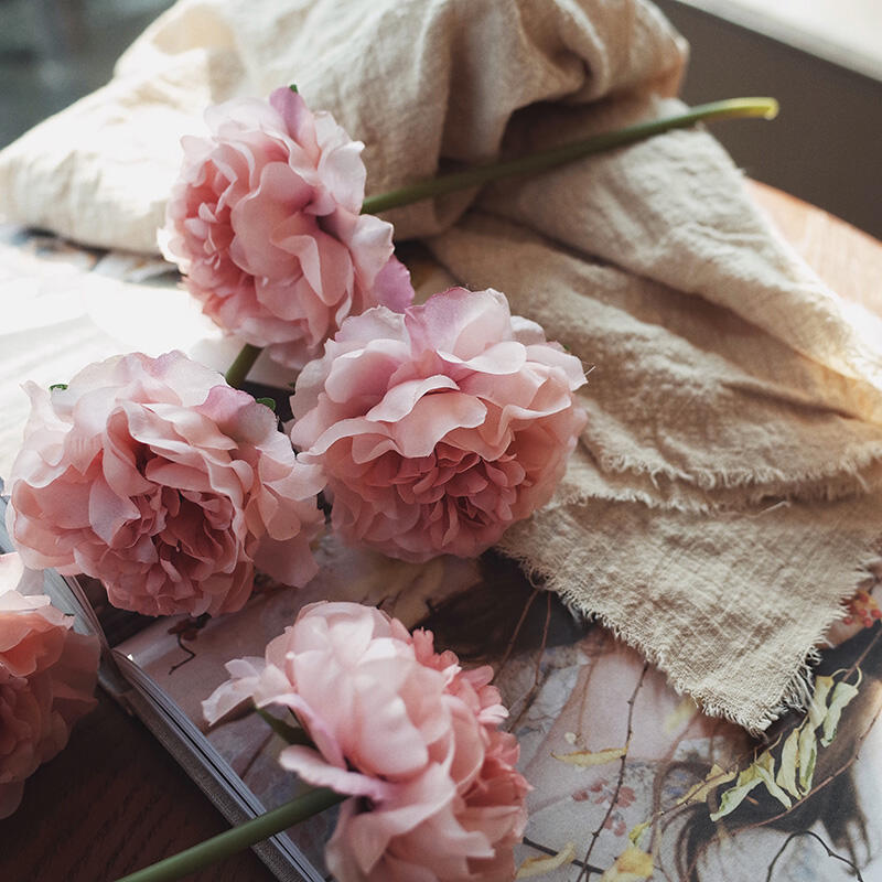 ✨牡丹花束✨拍照道具 假花 花束 房間裝飾 捧花 ins 拍攝道具 居家裝飾 婚禮  現貨