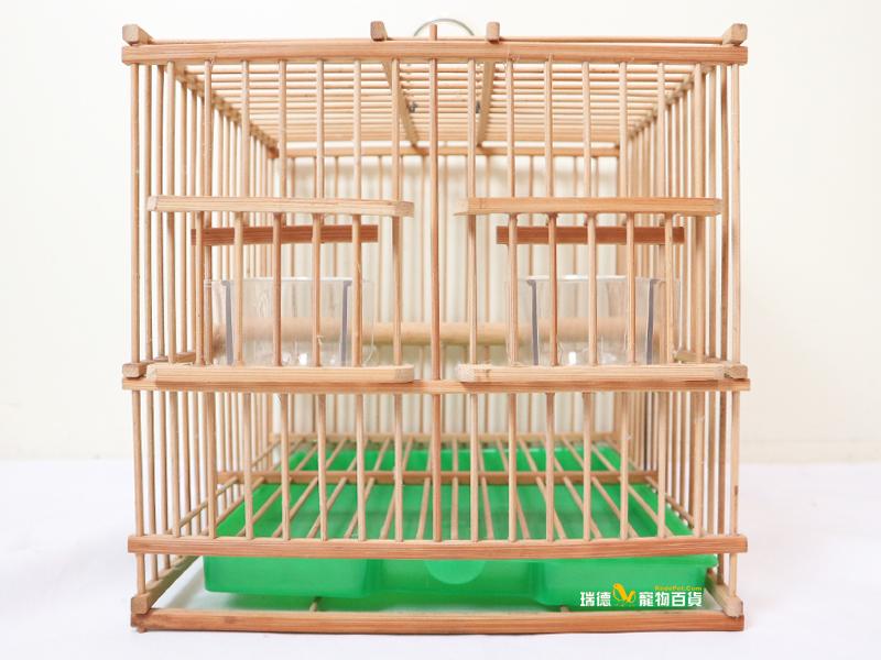 方形竹籠(22.5x 22.5x 21.5 ) | 適合綠繡眼、石燕、金絲雀、十姊妹、胡錦等小型雀鳥