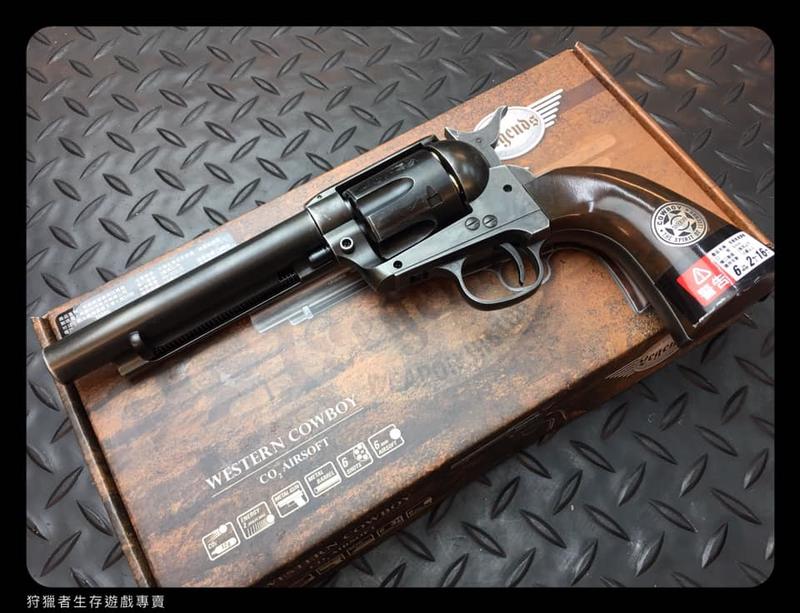 【狩獵者生存專賣】WG SAA 左輪短槍-舊化警長版-免運-6mmBB彈
