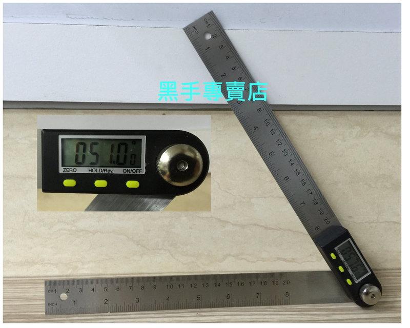 老池五金  0~360度 電子角度尺 電子角度器 角度測量器 角度尺 角度量測器 角度規 角度量規 數位角度尺