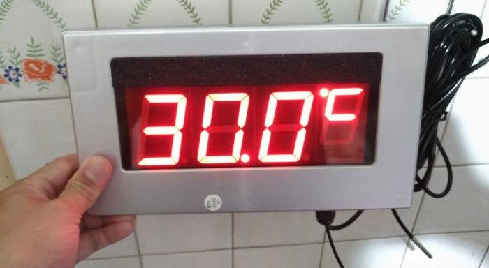 大型溫度顯示器LED溫度計LED溫度錶LED溫度表溫度感應器大溫度計溫度顯示器溫度顯示表溫度顯示錶電子溫度錶溫度報警器