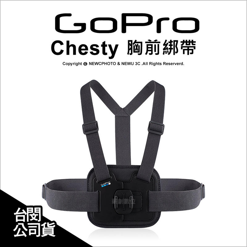 【薪創新竹】GoPro 原廠配件 Chesty 胸前綁帶 束帶 胸前固定帶 綁帶 AGCHM-001 公司貨
