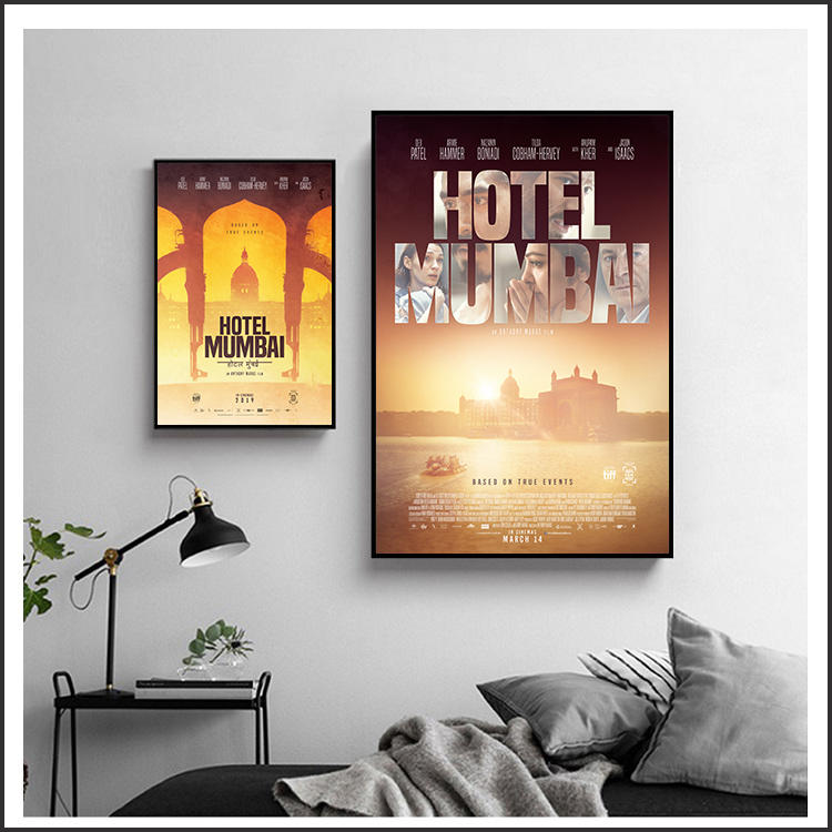 日本製畫布 電影海報 失控危城 Hotel Mumbai 掛畫 嵌框畫 @Movie PoP 賣場多款海報~