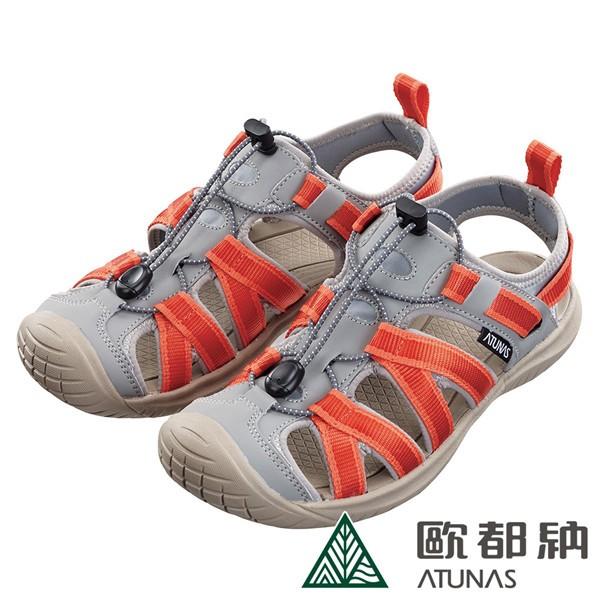 (登山屋)ATUNAS 歐都納女款ㄎㄤˋ ㄐㄩㄣˋ減震耐磨輕量護趾涼鞋GC-1812