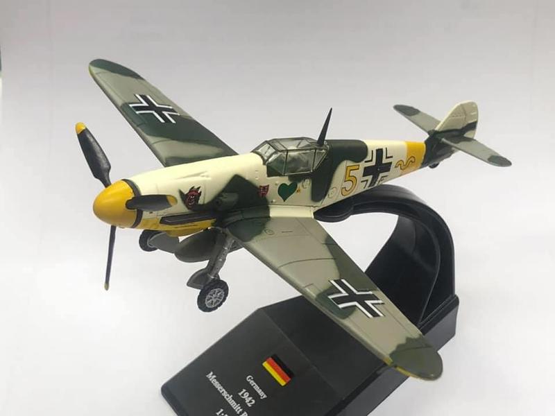 【模王 現貨】Bf109 Bf-109 Bf-109F -4 二戰 德 戰鬥機 比例 1/72  部分合金完成品  藍盒
