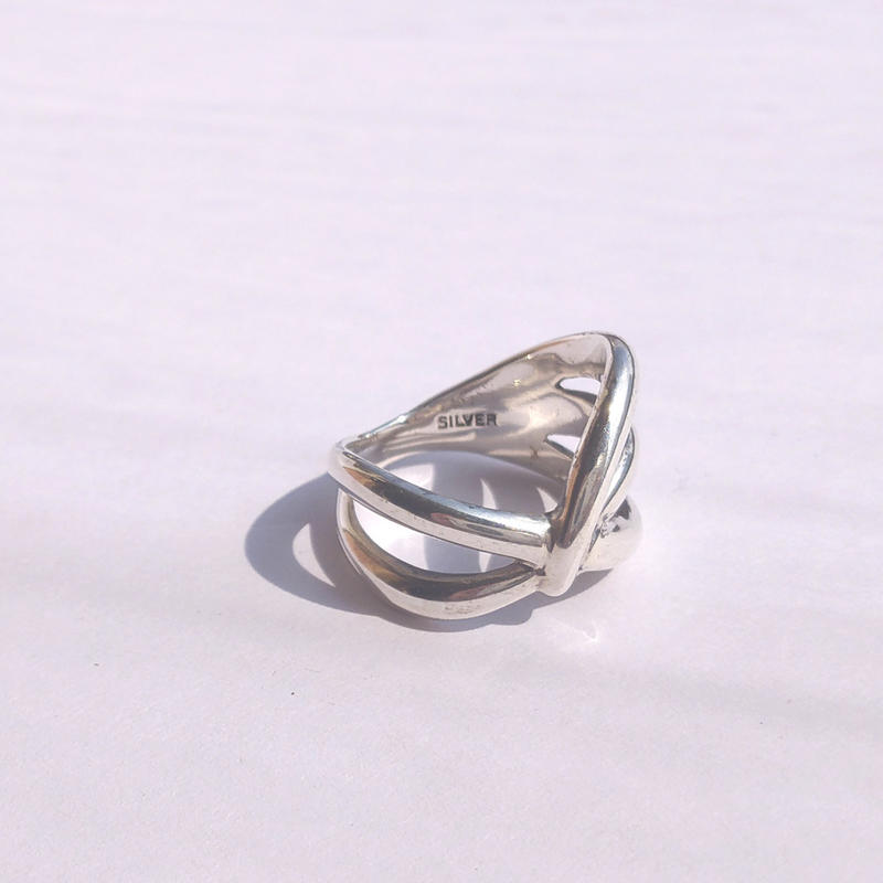 日本 YAMACO 純銀線條造型戒指 | 日本 925銀 手作 GEM系列