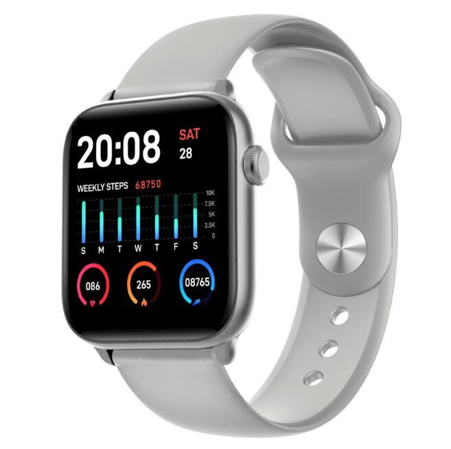 智慧手環 KW37方屏全觸手錶 防水 藍牙推送資訊 心率血壓血氧多運動模式 音樂手錶14800