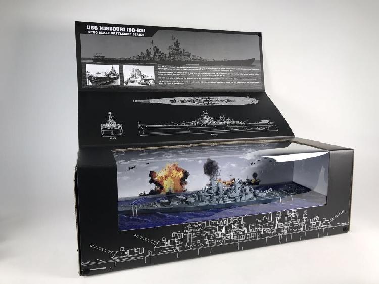 FOV UNIMAX 1/700 美軍 愛荷華級 密蘇里號 戰列艦 金屬成品 合金完成品 帶海景