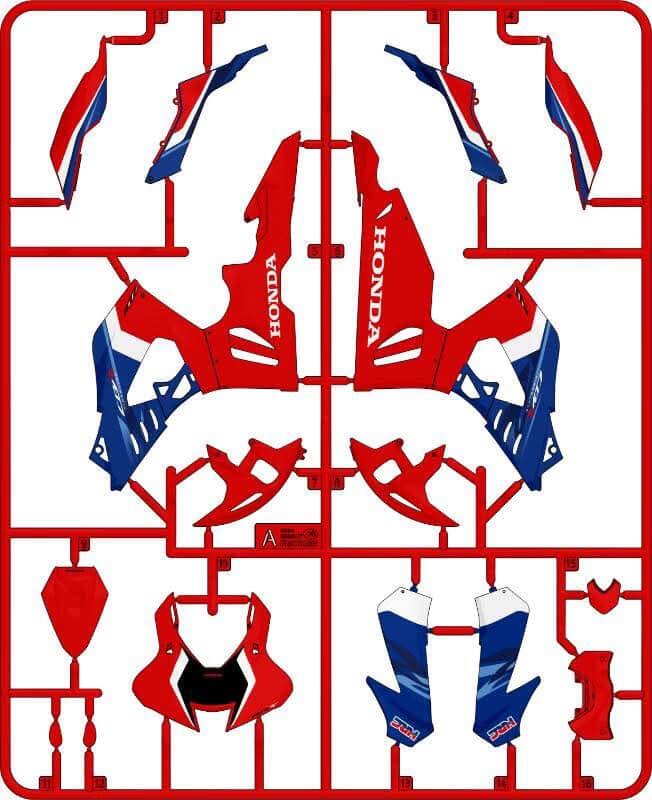 Magic Factory 1/9 Honda CBR1000RR-R Fireblade SP Modellbausatz - Vorfarbig, Ohne Kleber