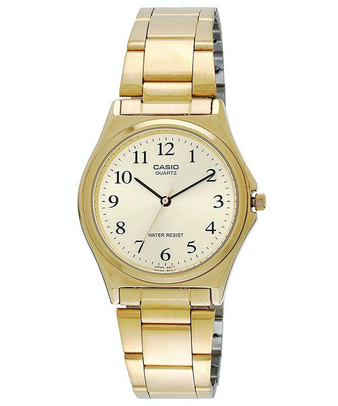 CASIO WATCH 卡西歐經典紳士全金阿拉伯數字鋼帶石英腕錶 型號：MTP-1130N-9B【神梭鐘錶】