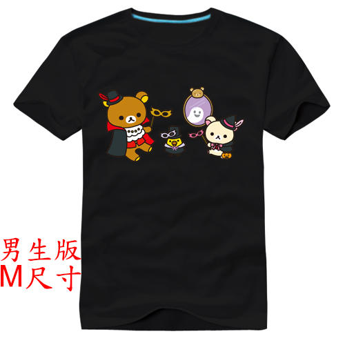 【拉拉熊 懶懶熊 輕鬆熊 Rilakkuma】【男生版M尺寸】短袖卡通動畫系列T恤(現貨供應 下標後可以立即出貨)