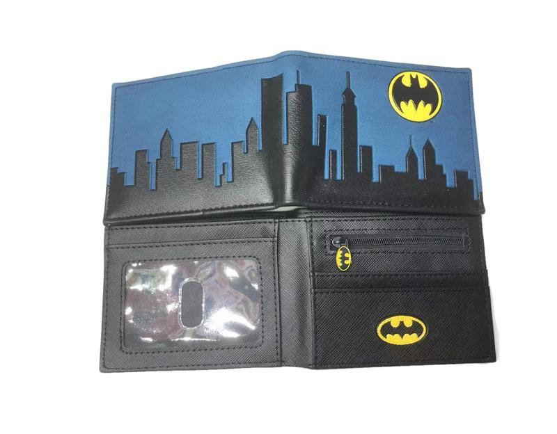 皮夾錢包 蝙蝠俠 城市背景  正義聯盟 英雄 BATMAN 動漫DC動畫趣味創意惡搞古怪交換生日禮品