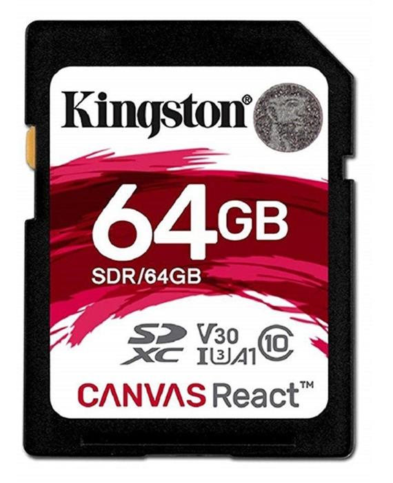 (全新未拆)KINGSTON SDR/64GB 金士頓 相機、錄影機 SD 高速 記憶卡 UHS-I U3 64GB