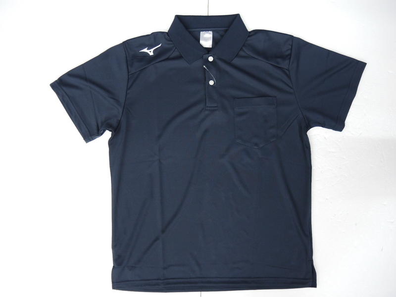 "零碼出清"MIZUNO 美津濃 速乾排汗 男 口袋設計 短袖 POLO衫 (32TA002014)深藍