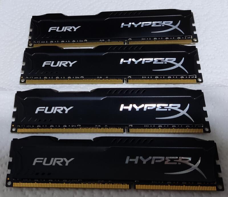 金士頓 Kingston HyperX Fury DDR3 1866 記憶體 32GB ( 8G x 4 )