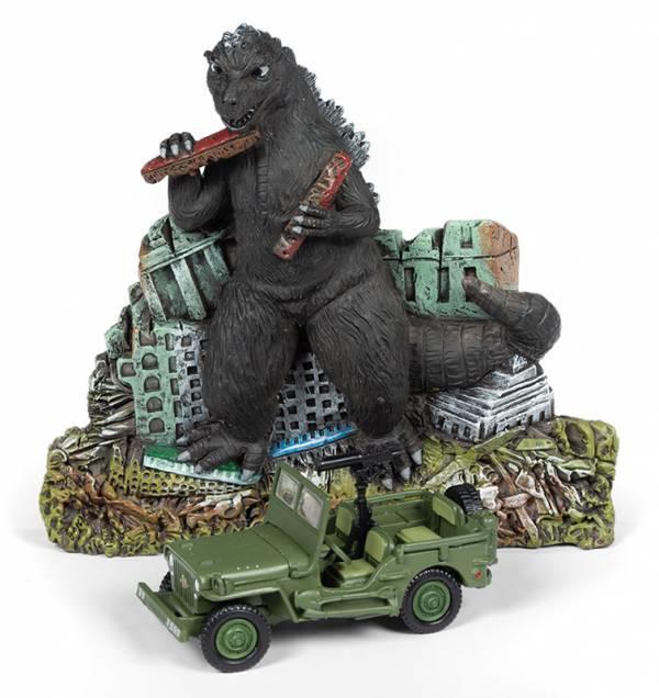 hot-toys 哥吉拉 + 防衛隊車輛 1/64 Godzilla 哥吉拉 & 防衛隊車輛