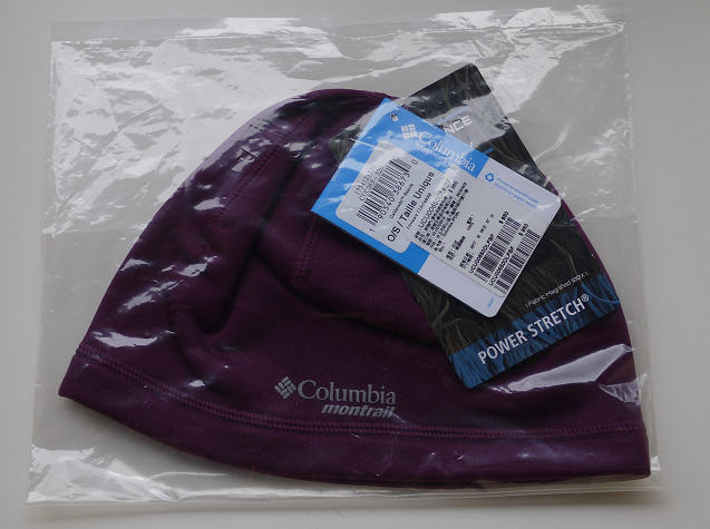 Columbia 野跑PL彈性 保暖刷毛帽 紫色