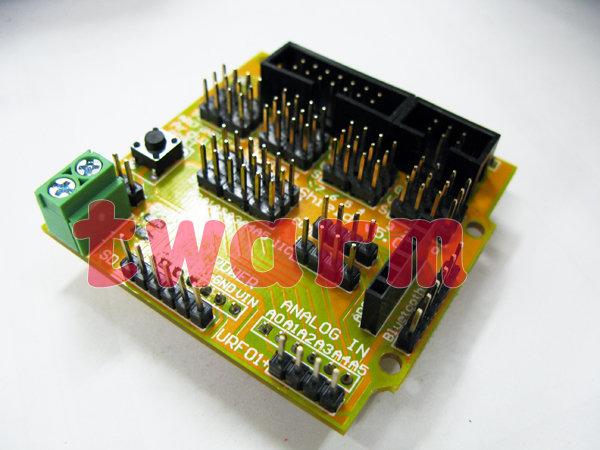 《德源科技》(含稅)Arduino Sensor Shield V5.0 傳感器/ 伺服馬達擴展板 電子積木 機器人配件