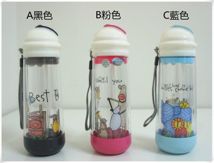 缺貨 【DEAR BABY】美國Drinkadeux兒童 雙層玻璃水瓶 塗鴉款 354ml 安全水壺 兒童水壺 吸管水壺
